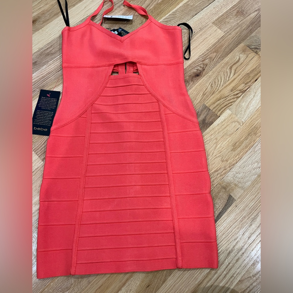 Bebe orange bandage dress NWT - Picture 1 of 3